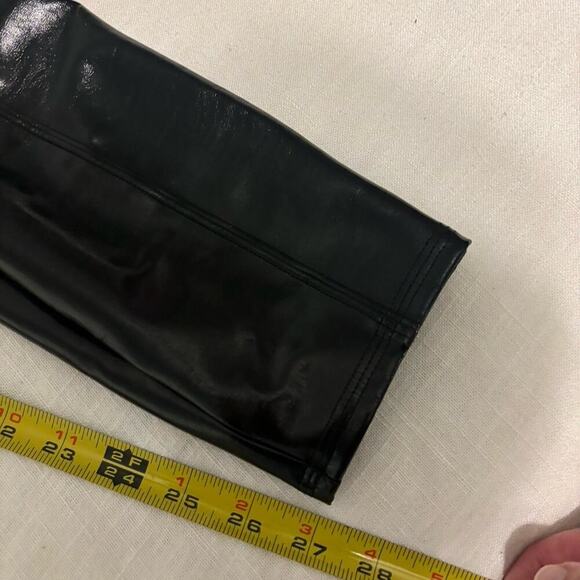 Spanx Faux Patent Leather Medium Leggings Classic - Black 20301R - Picture 9 of 9